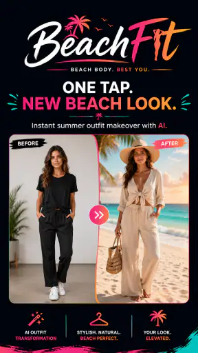AI Clothes Changer - BeachFit screenshot