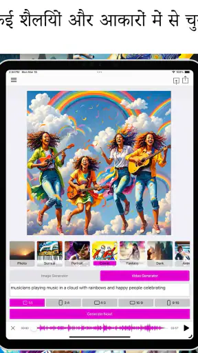 AI Music Video Generator MAIVE screenshot