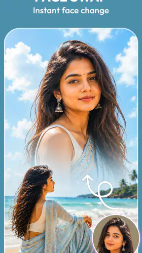 AI Saree & Dress Swap: MiSaree screenshot