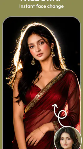 AI Saree & Dress Swap: MiSaree screenshot