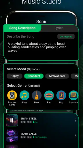 Ai Song & Music Maker - Sonu screenshot