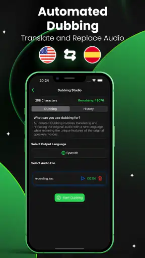 AI Voice Changer & Dubbing screenshot