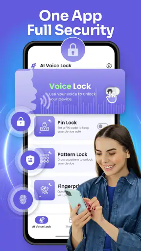AI Voice Lock Screen: AI Note screenshot