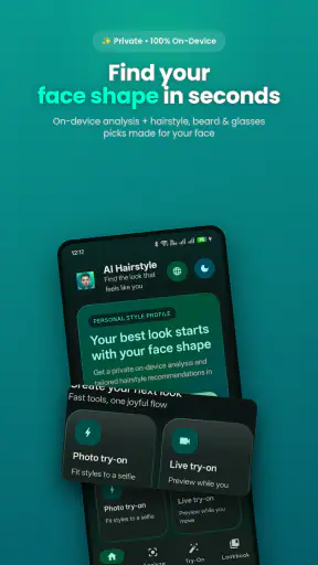 AI हेयर स्टाइल, दाढ़ी, चश्मा screenshot