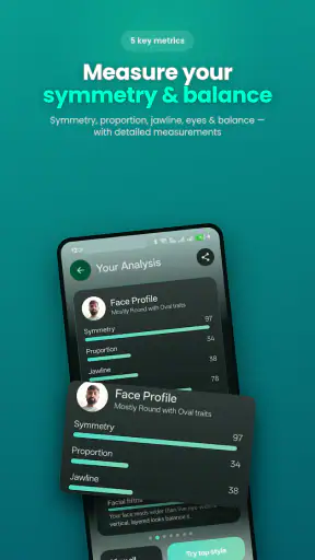 AI हेयर स्टाइल, दाढ़ी, चश्मा screenshot