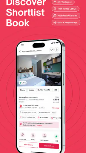amber: find student apartments screenshot