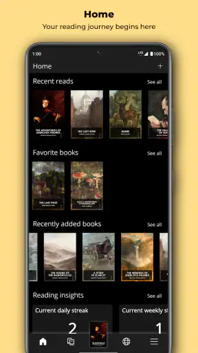 Aquile Reader - eBook EPUB PDF screenshot