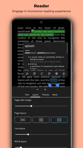 Aquile Reader - eBook EPUB PDF screenshot
