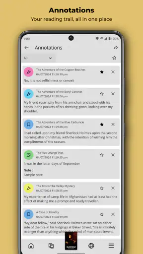 Aquile Reader - eBook EPUB PDF screenshot