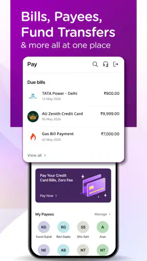 AU 0101: Mobile Banking App screenshot