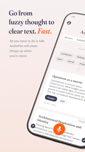 AudioPen screenshot