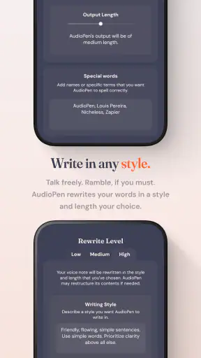AudioPen screenshot