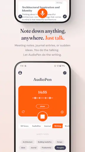AudioPen screenshot