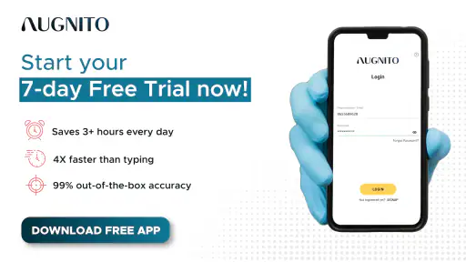 Augnito: Medical Dictation App screenshot