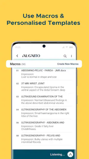 Augnito: Medical Dictation App screenshot