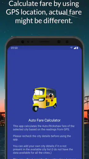 Auto Rickshaw Fare Calculator screenshot