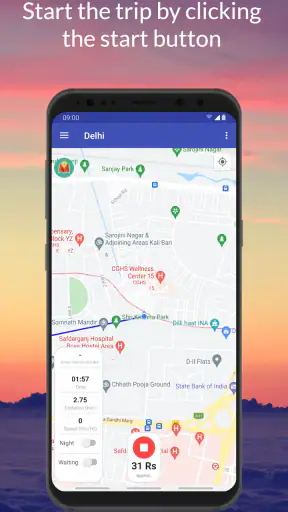 Auto Rickshaw Fare Calculator screenshot
