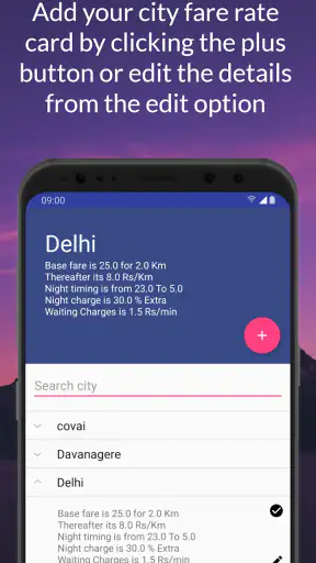 Auto Rickshaw Fare Calculator screenshot