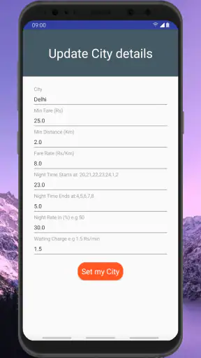 Auto Rickshaw Fare Calculator screenshot