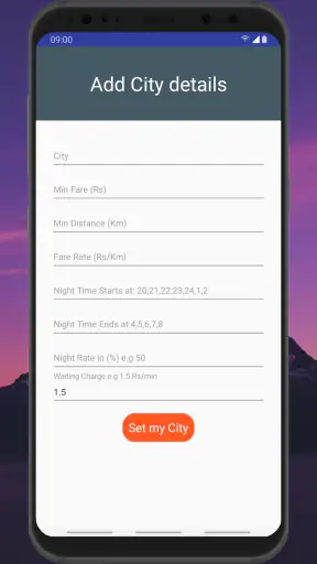 Auto Rickshaw Fare Calculator screenshot