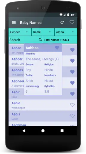 Baby Names screenshot