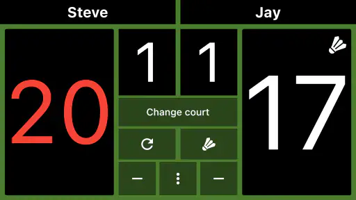 Badminton Scoreboard screenshot