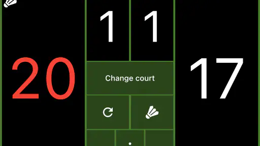 Badminton Scoreboard screenshot