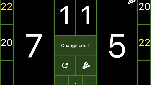 Badminton Scoreboard screenshot