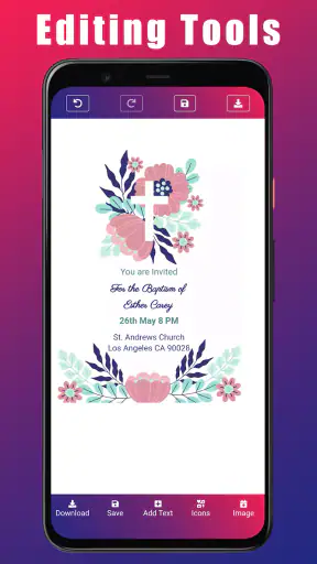 Baptism Communion Invitation screenshot