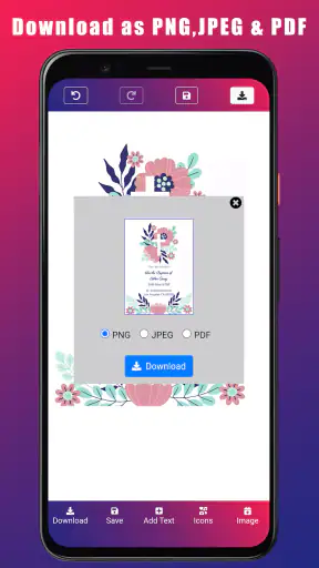 Baptism Communion Invitation screenshot