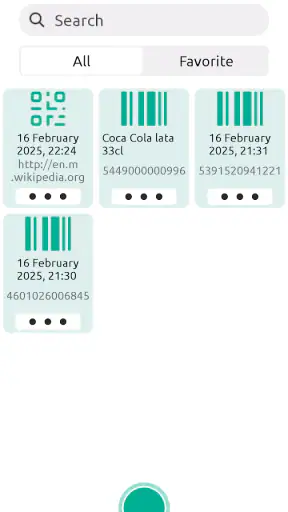 Barcode scanner screenshot