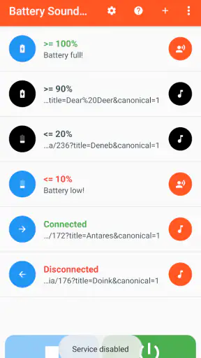 Battery Sound Notification screenshot