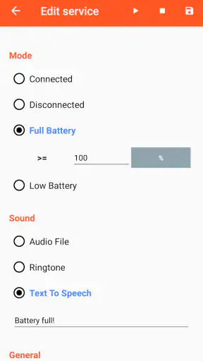 Battery Sound Notification screenshot
