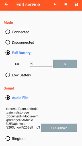 Battery Sound Notification screenshot