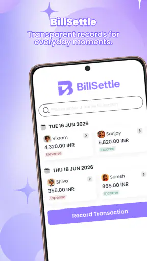 BillSettle screenshot
