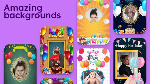 Birthday Photo Frame Maker screenshot