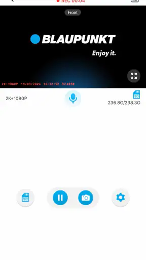 Blaupunkt IN Dash Cam screenshot
