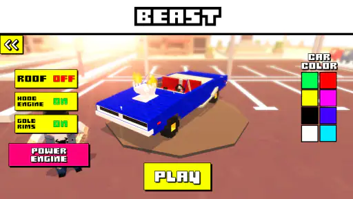 Blocky Car Racer - रेसिंग गेम screenshot