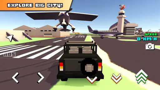 Blocky Car Racer - रेसिंग गेम screenshot
