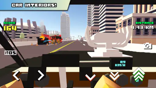 Blocky Car Racer - रेसिंग गेम screenshot