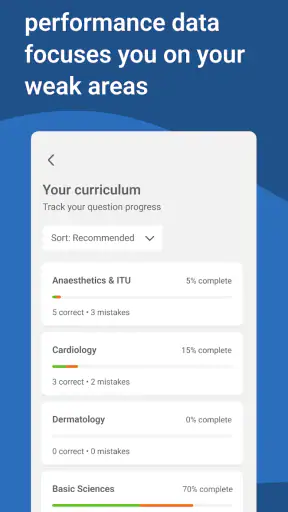 BMJ OnExam screenshot