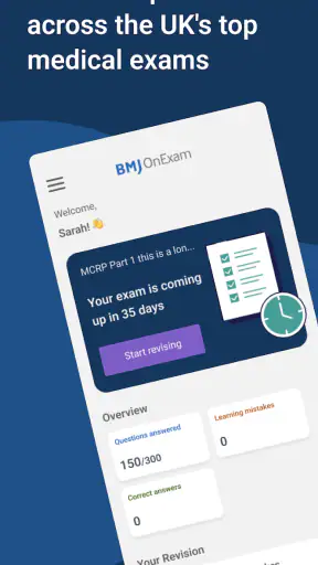 BMJ OnExam screenshot