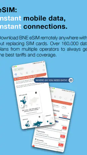 BNESIM: eSIM, Voice, Room, VPN screenshot