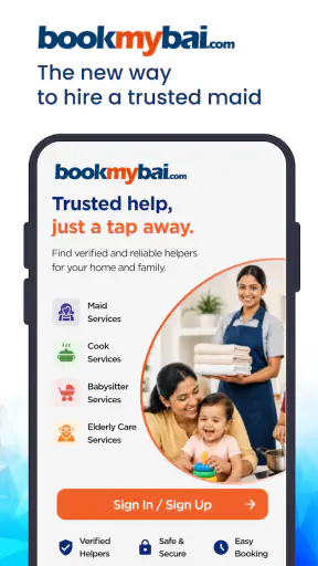 Bookmybai - Maids, Cook, Nanny screenshot