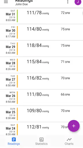 BP Journal: Blood Pressure Log screenshot
