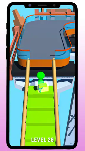 Bridge Build Runner Stair Rush screenshot