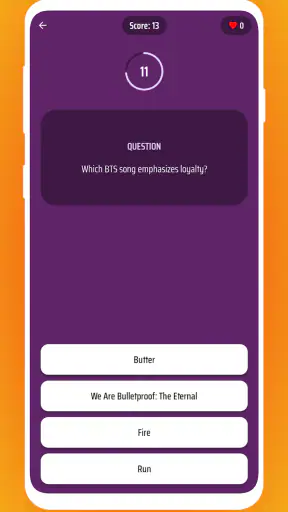 BTS Ultimate Quiz screenshot