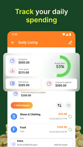 Budget planner—Expense tracker screenshot