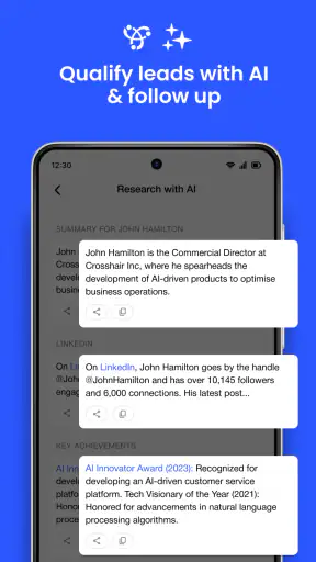 Business Card Scanner by Covve screenshot