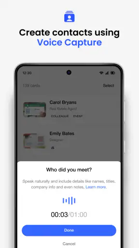 Business Card Scanner by Covve screenshot